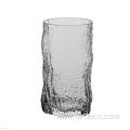 embossed tree pattern crystal juice glass tumbler